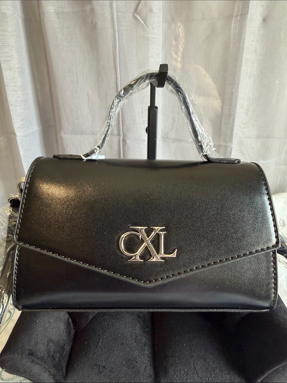 Christian Lacroix Laine Matte Black Mini Bag